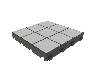 Dalle noire 500x500x65mm pour pavés - Gamme OCITY PAV65 -